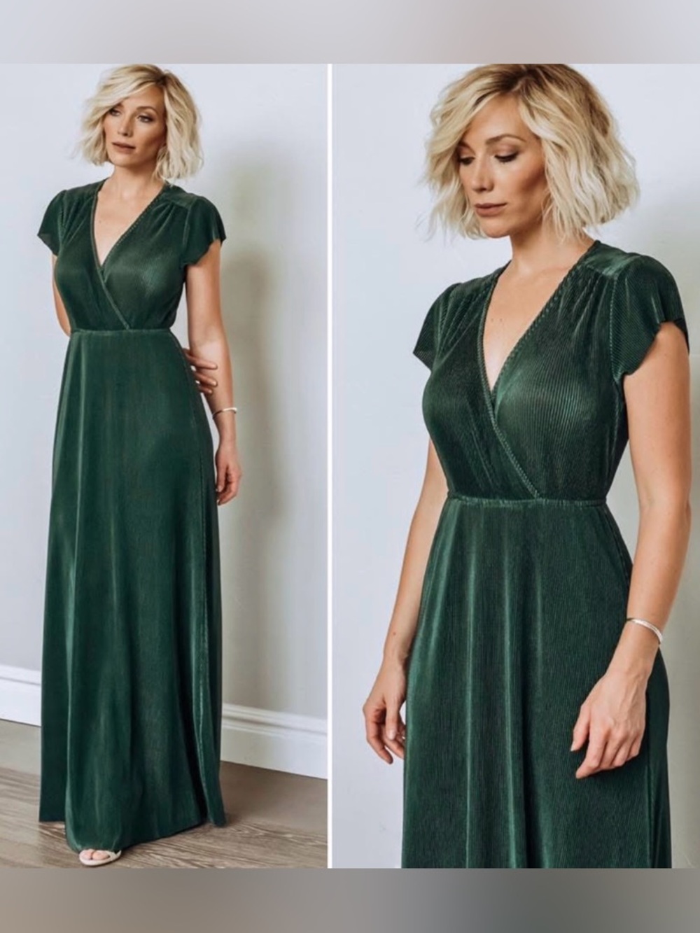 BALTIC BORN ATHENA PLEATED MAXI DRESS